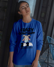 Load image into Gallery viewer, Crazy Goat Lady 2020 Quarantined Gift For Goat Lovers Unisex Long Sleeve