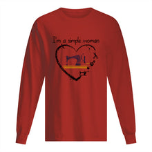 Load image into Gallery viewer, Sewing I'm A Simple Woman Gift For Women Unisex Long Sleeve