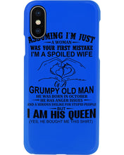 Load image into Gallery viewer, A Spoiled Wife Of An October Grumpy Old Man Birthday Meaningful Gift Phone case