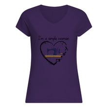 Load image into Gallery viewer, Sewing I'm A Simple Woman Gift For Women Ladies V-Neck