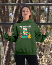 Load image into Gallery viewer, Vintage Funny My Weekend Booked Gift For Book Lovers Hoodie