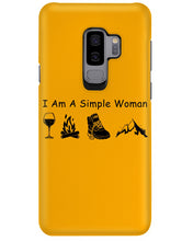Load image into Gallery viewer, Simple Woman Loves Wine Camping Shoes And Climbing Phone case