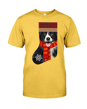 Load image into Gallery viewer, Santa Border Collie In Stock Gift For Dog Lovers Guys Tee