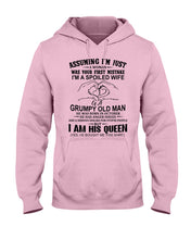 Load image into Gallery viewer, A Spoiled Wife Of An October Grumpy Old Man Birthday Meaningful Gift Hoodie
