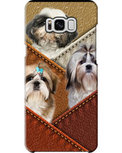 Load image into Gallery viewer, Three Cute Shih Tzu In Bag Gift For Dog Lovers Phone case