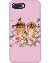 Load image into Gallery viewer, Pekingese With Peonies Gift For Dog Lovers Phone case