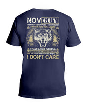 Load image into Gallery viewer, November Guy I Am Not A Hero Not A Legend I Have Anger Issues Birthday Gift Guys V-Neck