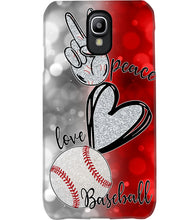 Load image into Gallery viewer, Baseball Peaceful Love Gift For Baseball Lovers Phone case