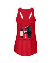 Load image into Gallery viewer, Cat Drink And Be Merry Meaningful Gift For Women Ladies Flowy Tank