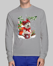 Load image into Gallery viewer, Cute Westie Christmas Night Gift For Dog Lovers Unisex Long Sleeve