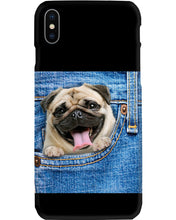 Load image into Gallery viewer, baby Pug In Denim Pocket Gift For Dog Lovers Phone case