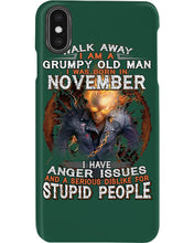 Load image into Gallery viewer, Walk Away I Am A Grumpy Old Man Who Was Born In November Birthday Gift Phone case