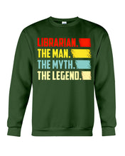 Load image into Gallery viewer, Vintage Funny Librarian The Man The Myth The Legend Gift For Friends Sweatshirt