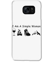 Load image into Gallery viewer, Simple Woman Loves Wine Camping Shoes And Climbing Phone case