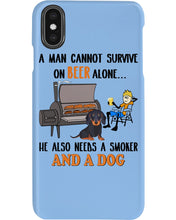 Load image into Gallery viewer, A Man Loves Beer And Dachshund Gift For Dog Lovers Phone case