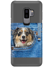 Load image into Gallery viewer, Australian Shepherd In Denim Pocket Gift For Dog Lovers Phone case