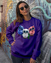 Load image into Gallery viewer, Lovely Phone Case Three Owl With US Flag Gift For Owl Lovers Sweatshirt