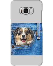 Load image into Gallery viewer, Australian Shepherd In Denim Pocket Gift For Dog Lovers Phone case