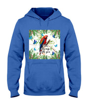 Load image into Gallery viewer, Scarlet Macaw With Butterflies I Am Always With You Gift For Lover Hoodie