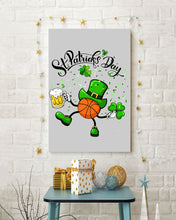 Load image into Gallery viewer, Basketball Saint Patrick's Day Gift For Basketball Lovers Vertical Poster