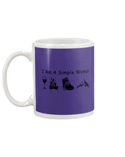 Load image into Gallery viewer, Simple Woman Loves Wine Camping Shoes And Climbing Mug