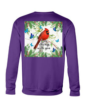 Load image into Gallery viewer, Scarlet Macaw With Butterflies I Am Always With You Gift For Lover Sweatshirt