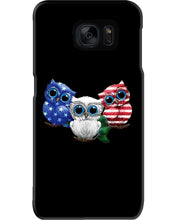Load image into Gallery viewer, Lovely Phone Case Three Owl With US Flag Gift For Owl Lovers Phone case