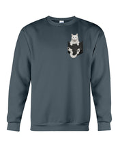 Load image into Gallery viewer, Cat In Your Front Pocket Great Gift For Cat Lovers Sweatshirt