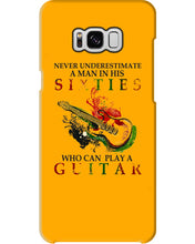 Load image into Gallery viewer, Never Underestimate A 60 Year Old Man Can Play A Guitar Phone case