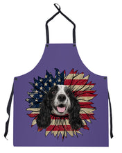 Load image into Gallery viewer, English Cocker Spaniel US Sunflower Gift For Dog Lovers Apron