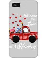 Load image into Gallery viewer, All I Need Are Love And Hockey Gift For Hockey Players Phone case