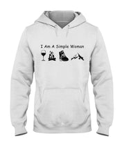 Load image into Gallery viewer, Simple Woman Loves Wine Camping Shoes And Climbing Hoodie