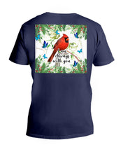 Load image into Gallery viewer, Scarlet Macaw With Butterflies I Am Always With You Gift For Lover Guys V-Neck