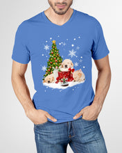Load image into Gallery viewer, Funny Golden Retrievers Sleep In Red Boots Gift For Dog Lovers Guys V-Neck