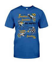 Load image into Gallery viewer, My Only Sunshine Make Me Happy Special Custom Design Guys Tee