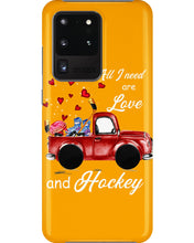 Load image into Gallery viewer, All I Need Are Love And Hockey Gift For Hockey Players Phone case