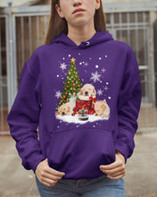 Load image into Gallery viewer, Funny Golden Retrievers Sleep In Red Boots Gift For Dog Lovers Hoodie
