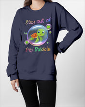Load image into Gallery viewer, Vintage Funny Stay Out Of My Bubble Gift For Turtle Lovers Sweatshirt