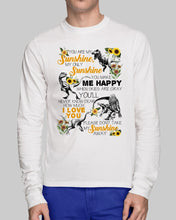 Load image into Gallery viewer, My Only Sunshine Make Me Happy Special Custom Design Unisex Long Sleeve