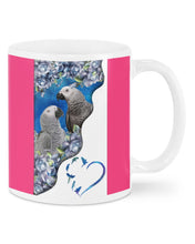 Load image into Gallery viewer, Magical Gray Couple African Parrot Gift For Bird Lovers Mug
