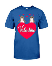 Load image into Gallery viewer, Couple Otter Valentine's Day Gift For Otter Lovers Guys Tee