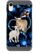 Load image into Gallery viewer, Lovely Phone Case Twinkling Blue Heart Gift For Goat Lovers Phone case