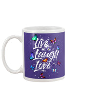 Load image into Gallery viewer, Butterfly Live Laugh Love Gift For Lover Mug