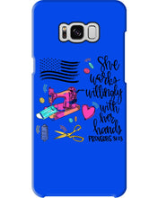 Load image into Gallery viewer, She Works Willingly With Her Hands Gift For Sew Lovers Phone case