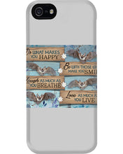 Load image into Gallery viewer, Do What Makes You Happy With Bats Gift For Girls Phone case