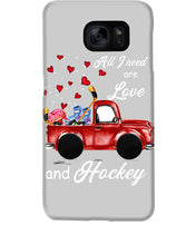 Load image into Gallery viewer, All I Need Are Love And Hockey Gift For Hockey Players Phone case