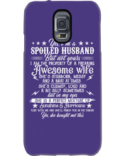 Load image into Gallery viewer, Shes Stubborn Messy And A Brat At Times Black Gift For Husband Phone case