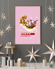 Load image into Gallery viewer, Baseball Xmas Sleigh Loading Gift For Baseball Lovers Vertical Poster