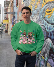 Load image into Gallery viewer, German Wirehaired Pointer With Peonies Gift For Dog Lovers Sweatshirt