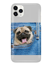 Load image into Gallery viewer, baby Pug In Denim Pocket Gift For Dog Lovers Phone case
